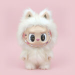Fluffy White Cat Plush Doll | 38cm Kawaii Vinyl Face Figure
