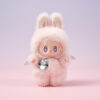 Peach Pink Wing Fluffy Doll | 17cm Glitter Style Vinyl Figure