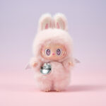 Peach Pink Wing Fluffy Doll | 17cm Glitter Style Vinyl Figure