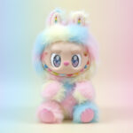 Colorful Big Boss Fluffy Plush Doll 38CM Vinyl Face Figure